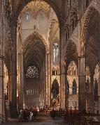 Victor-Jules Genisson Interior of Westminster Abbey oil painting reproduction